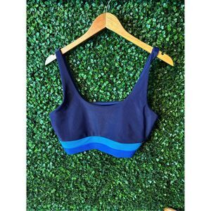Beach Riot McKenzie Blue Marine Bikini Top Sz X-Large NWOT